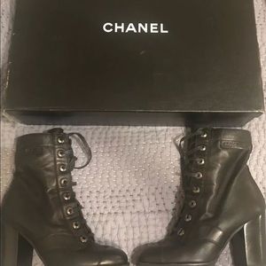 Chanel Lace up boots paid 1650. Worn once